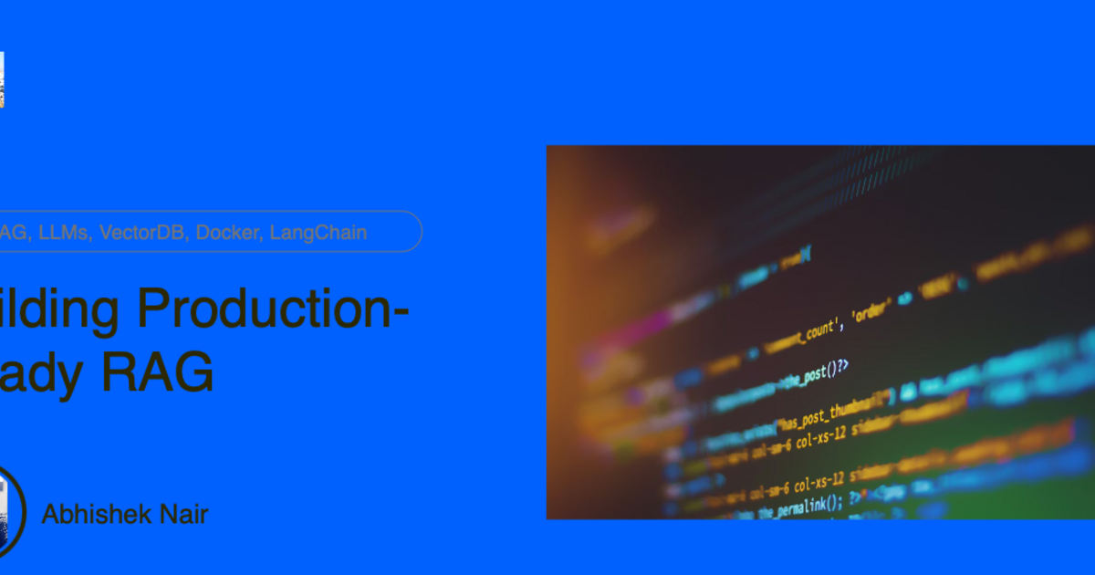 Building Production-Ready AI Document Processing Pipelines with RAG